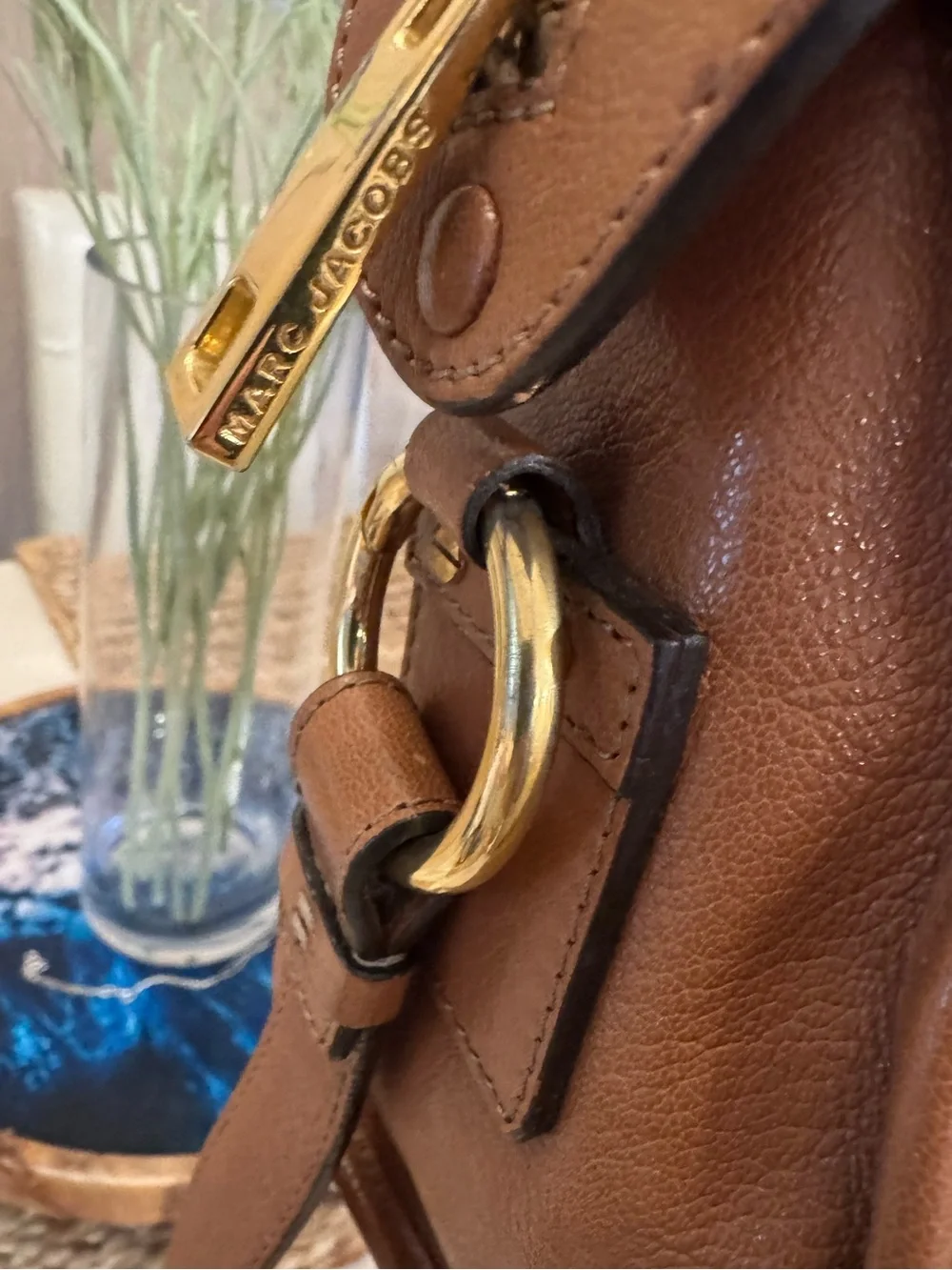 AUTHENTIC Marc Jacobs LUXURY LINE GOATSKIN LEATHER Satchel Tote Bag - was $1250! - Picture 12 of 13